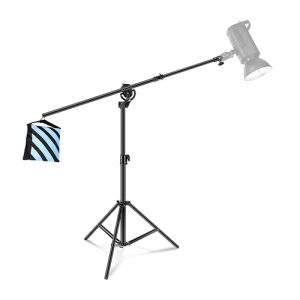 Heavy Duty Boom Stand with Spigot and Sandbag in Kenya for photography lighting and audio setup Heavy Duty Boom Stand with Spigot and Sandbag for studio lighting in Kenya.