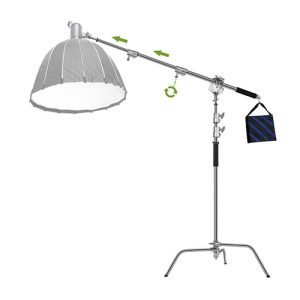 Heavy Duty C-Stand and Cross Arm Boom Kit for professional photo studios in Kenya. Heavy Duty C-Stand and Cross Arm Boom Kit in Kenya for professional photography lighting setup