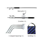 Heavy Duty C-Stand and Cross Arm Boom Kit for professional photo studios in Kenya. Heavy Duty C-Stand and Cross Arm Boom Kit in Kenya for professional photography lighting setup