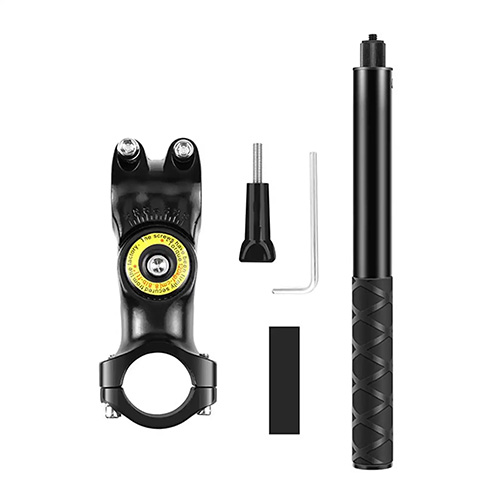 Professional Motorcycle Handlebar Mount for Action Cameras on a bike in Nairobi. Motorcycle handlebar mount for GoPro and Insta360 in Kenya Heavy-duty Motorcycle Handlebar Mount for Insta360 and GoPro cameras.