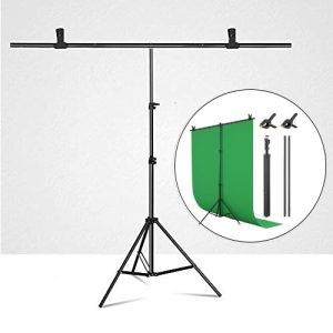 Portable T-Shape Photography Background and Stand with Green Screen for Kenyan creators.