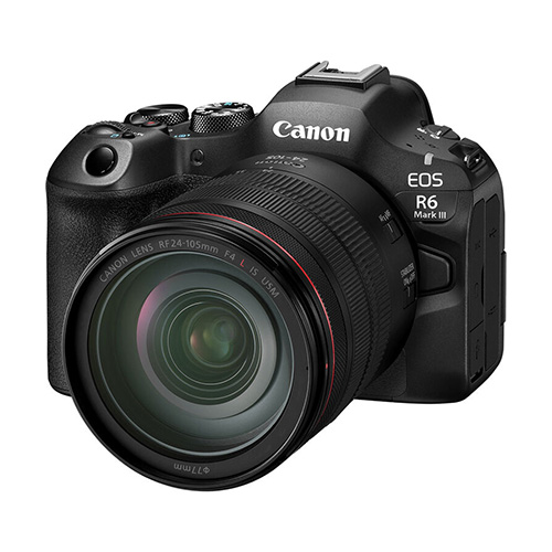 Canon EOS R6 Mark III Mirrorless Camera with 24-105mm f/4 Lens premium full-frame hybrid setup