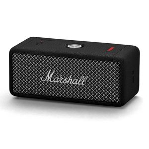 Marshall Emberton II speaker in black and steel displayed with camera gear at Camera Stuff Kenya