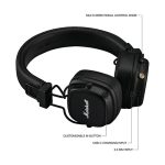 Marshall Major V headphones in black, wireless Bluetooth on-ear design sold in Kenya