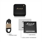 Marshall Willen II speaker in black and brass shown with camera gear at Camera Stuff Kenya