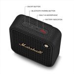 Marshall Willen II speaker in black and brass shown with camera gear at Camera Stuff Kenya
