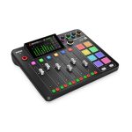 RODECaster Pro II Bundle 4-person podcasting kit with PodMic microphones and headphones